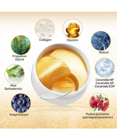 SBHEANGBA 24K Gold Under Eye Mask - 30 Pairs | Dark Circles, Anti-Wrinkle, Puffy Eyes Treatment | Hydrating Gel Pads for Fine Lines | Skin Care - 170.0g - Buy Online on SooperMarket.com
