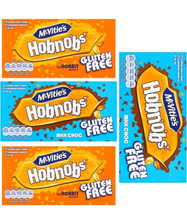 McVitie's Gluten Free Hobnobs and Milk Chocolate Hobnobs 4X 150g Multipack - Buy Online on SooperMarket.com