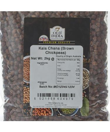 Old India Kala Chana (Brown Chickpeas) - 2kg | Premium Quality | Buy Online - Buy Online on SooperMarket.com