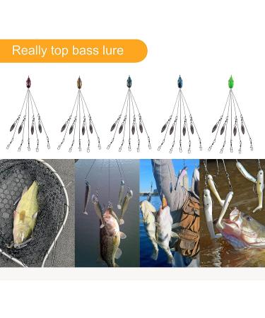 Alabama Umbrella Rigs 18cm 8in 16g 1/2oz - 5pcs Bass Fishing Lures - Buy Online on SooperMarket.com