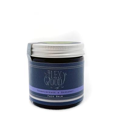 The Ilex Wood - Frankincense and Bergamot Face Balm - 100% Natural Handmade Vegan Moisturising Anti Ageing Wrinkle and Line Reducing Ingredients Cruelty & Plastic Free Palm Oil Free. 60ml