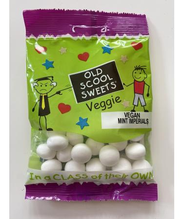 Old Scool Sweets Mint Imperials Vegan 60g Vegan Mint Imperials 60g