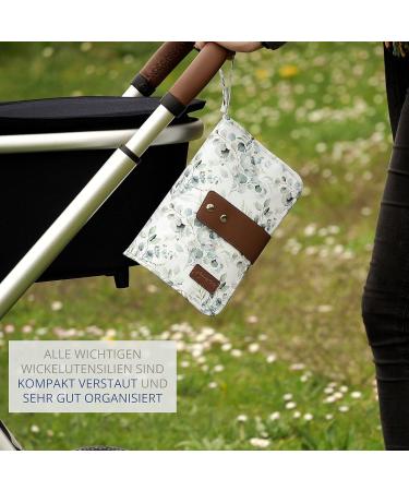 Eco-Friendly Eucalyptus Baby Diaper Bag with Changing Mat - Spacious Stylish & Ideal for On-the-Go Parents - Buy Online on SooperMarket.com