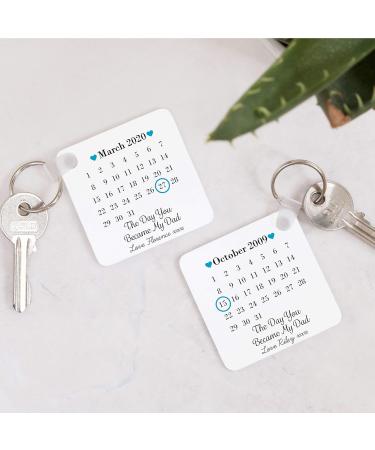 Personalized Drifting Ducks Dad Keyring - Father's Day New Baby Gift - Buy Online on SooperMarket.com