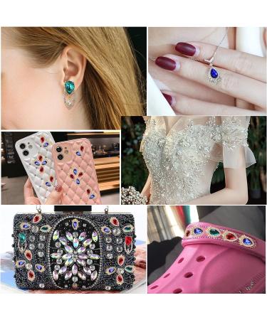 Cadeya Nail Charms 22 Pcs Rhinestone Gems for 3D Nail Art - Gold Alloy Crystals - Buy Online on SooperMarket.com