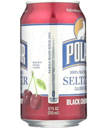 Buy Polar Seltzer Water - Black Cherry 12 fl oz | Refreshing Sparkling Water Delivered Internationally - Buy Online on SooperMarket.com
