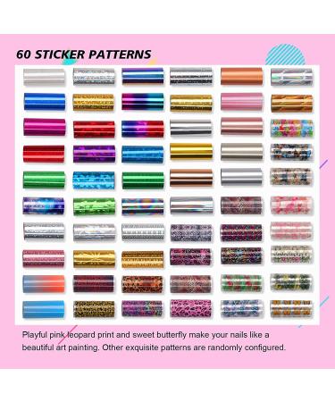 Saviland Nail Art Foil Glue Gel Kit - 2 Bottles 15ML with DIY Fluorescence Starry Stickers and Full Nail Wraps - Nail Art Accessories for Manicure - Buy Online on SooperMarket.com