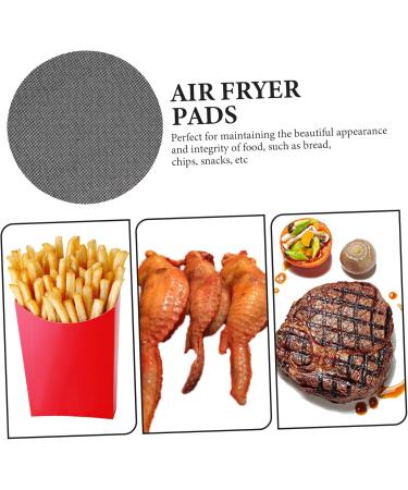 Zerodeko 4pcs Air Fryer Pad Air Fryers Airfryer Microwave Steamer Air Fryer Silicone Pad Washable Baking Mat Black 20.5X20.5X0.1CM - Buy Online on SooperMarket.com