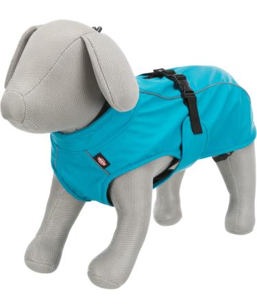 Trixie raincoat vimy for dogs L turquoise - dog rain jacket with reflective elements for more safety in the dark - comfortable & adjustable - 2982 50 cm turquoise 50 cm