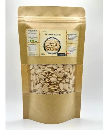 Whole Egusi Hand Peeled Nigeria Egusi Melon Seed Premium Quality (Egusi and Ogbono(100g)) - Buy Online on SooperMarket.com