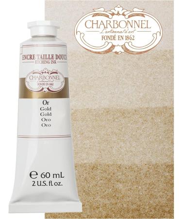 Charbonnel Etching Ink 60mL - Gold Metallic Printmaking Ink - Buy Online on SooperMarket.com