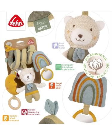 Fehn Activity Spirale B r - Ideal Stroller & Car Seat Toy for Babies 0+ Months | Enhance Motor Skills | Soft Baby Toys for Bed & Playpen - Buy Online on SooperMarket.com