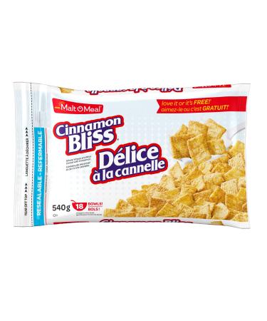 Post Malt-O-Meal Cinnamon Bliss Cereal, 540g/19 oz, Imported from Canada}