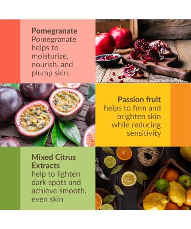 Yoove Fresh Fruit Soap 3-Pack | Antioxidant Rich Pomegranate Passion Fruit & Citrus Bar Soap for Nourished Radiant Skin | Natural Exfoliating Scrubber - Buy Online on SooperMarket.com