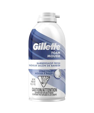 Gillette Foam Barbershop Fresh Shave Foam, 11 oz (Shaving Cream)