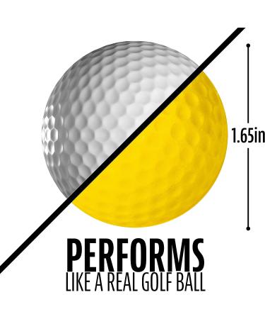 Franklin Sports Official Size Golf Balls - 12 Pack for Indoor/Outdoor Training - Restricted Flight for Backyard Practice - Foam Construction - Buy Online on SooperMarket.com