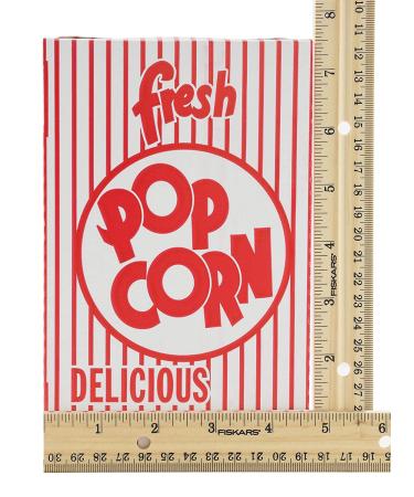 Snappy Popcorn 3-E Red & White Close Top Popcorn Boxes 1.25 Oz - 100 Count | Pack of 1 - Buy Online on SooperMarket.com