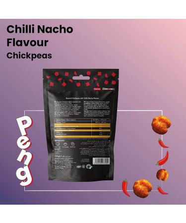 Peng Roasted Chickpeas Snack (110g) - Spicy Chilli Nacho Flavor | Healthy Plant-Based Protein Snack - Buy Online on SooperMarket.com