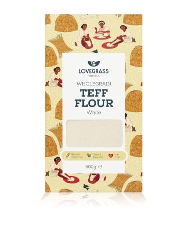 Lovegrass Habesha White Teff Flour - 500g - Gluten Vegan and Dairy Free