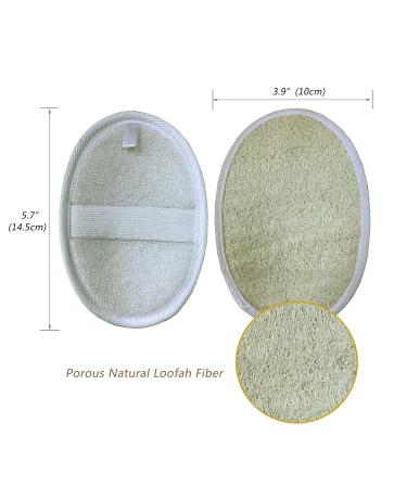 6-Pack Exfoliating Loofah Pads - Men and Women's Spa Shower Scrubber Brush - Buy Online on SooperMarket.com