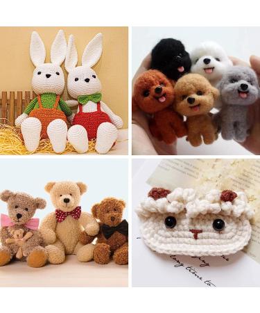 800PCS Safety Eyes & Noses for Amigurumi - 2 Boxes, Black Plastic Craft Doll Eyes with Washers for Crochet Stuffed Animals, Assorted Sizes - Includes Size Chart - Buy Online on SooperMarket.com