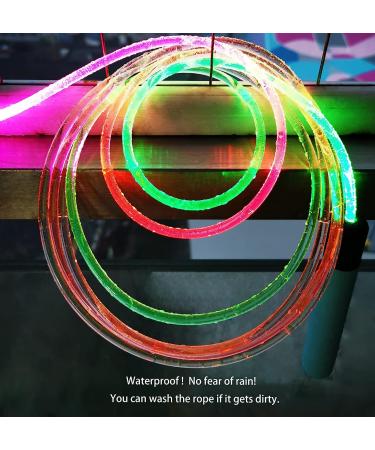 Glowing LED Jump Rope for Kids and Adults - Adjustable Colorful Light-Up Skipping Rope for Indoor and Outdoor Fitness Activities - Buy Online on SooperMarket.com