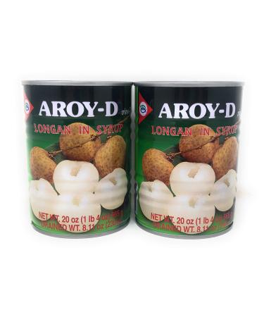 Aroy-D Longan in Syrup 20oz (565g), 2 pack