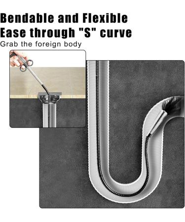 Buy 90cm Sewer Pipe Unblocker - Bathroom & Kitchen Hair Clog Cleaner Tool - Buy Online on SooperMarket.com