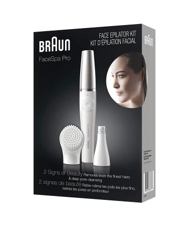 Braun Face Epilator Facespa Pro 910 - 2-in-1 Facial Hair Removal & Cleansing Brush for Women - Buy Online on SooperMarket.com