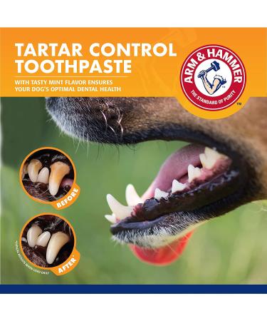 Arm & Hammer Dog Dental Care Fresh Breath Kit | Baking Soda Toothpaste & Toothbrush for Dogs | Plaque Removal Kit - Buy Online on SooperMarket.com