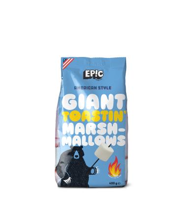 EPIC SNAX CO Giant American Style Pink and White Toastin' Marshmallows 400 g (Pack of 1) Giant Toastin' 400g (Pack of 1)