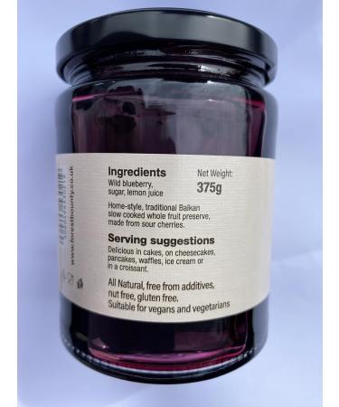 Forest Bounty Wild Blueberry Whole Fruit Preserve 375g - Buy Online on SooperMarket.com