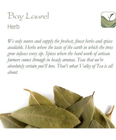 Bay Leaf Organic Herb Laurel - Whole Culinary Quality Leaf - 100g - Buy Online on SooperMarket.com