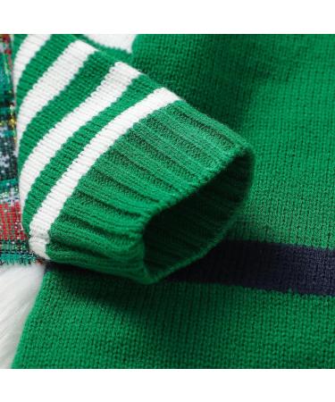 Mimixiong Baby Christmas Outfit | Knitted Xmas Romper for Newborn Boys and Girls | Long Sleeve Costume | 0-3 Months | Green - Buy Online on SooperMarket.com