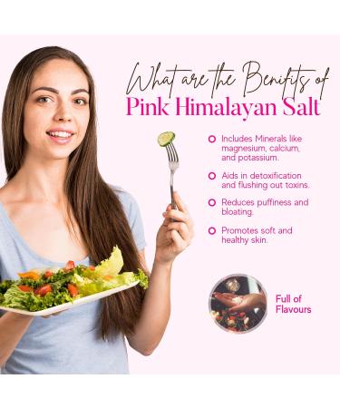 Premium Pink Himalayan Sea Salt (Coarse) 500g - 100% Pure Vegan Gluten-Free | Natural Pink Salt From Himalayan Mountains | Resealable Pouch for Grinder Refills - Enhance Flavor & Health Benefits - Buy Online on SooperMarket.com