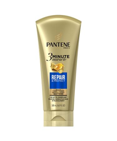 Pantene Repair and Protect 3 Minute Miracle Deep Conditioner, 6 Fluid Ounce 6 Fl Oz (Pack of 1)