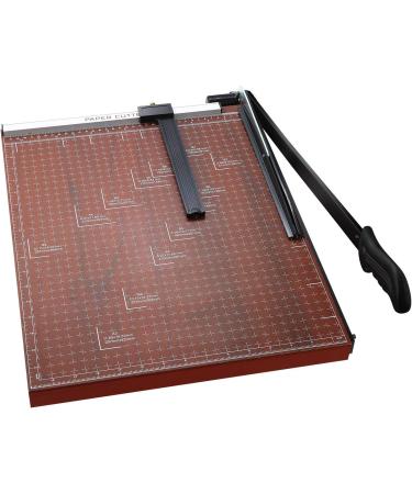 A2-B7 Paper Trimmer Paper Cutter Heavy Duty Trimmer Gridded Paper Photo Guillotine Craft Machine 18 inch Cut Length 12 Sheets Capacity for Office Home Use Red - Buy Online on SooperMarket.com