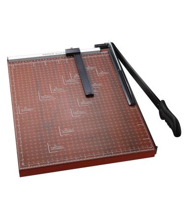 Heavy Duty Guillotine Paper Cutter, A3 Large Paper Trimmer Blade Gridded Photo Guillotine Craft Machine, 18 inch Cut Length, 18.9" x 15.0" (Use for A2-A7) A3 Red