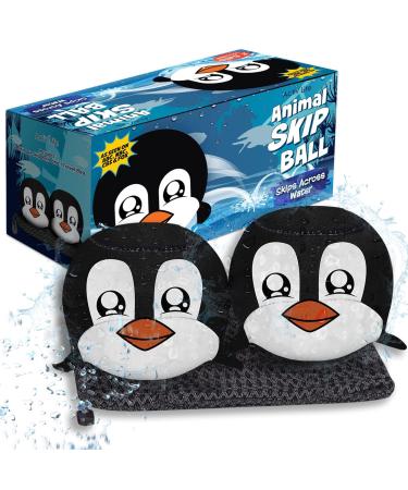 The ultimate jumping ball-water-jumping ball (2-pack) create permanent memories with your friends and family on the beach lake or pool-ideal for all age groups penguin