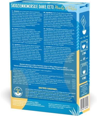 Buy Hearts of Palm Keto Meal | Fast & Tasty Gluten-Free Mediterranean Diet | 255g - Ready in 1 Minute - Buy Online on SooperMarket.com