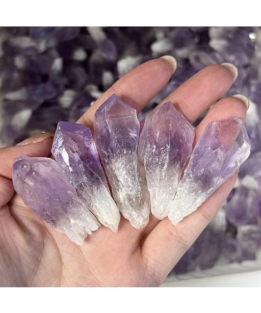 Crystal Natural Amethyst Cluster Rough Gravel Rock Crystal Raw Gemstone Decoration HOMEZHOU (Size : 100G) - Buy Online on SooperMarket.com