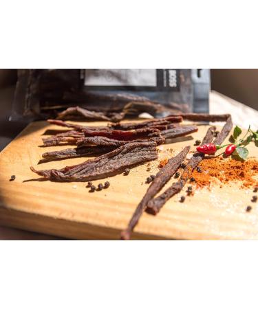 Biltong Boss Chilli Bites (Snap Sticks) - High Protein Snack for Paleo, Keto, Atkins Diets - 200g - Buy Online on SooperMarket.com