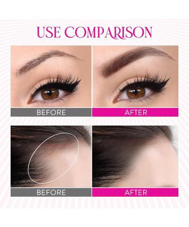 Eyebrow Care Kit Makeup Tools: Eyebrow Stamp Shaping Kit with Two Eyebrow Brush and Eyebrow Cream(Dark Brown) - Buy Online on SooperMarket.com