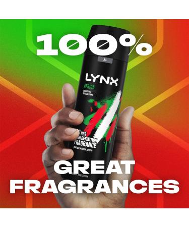 Lynx Africa Men's Fragrance Aluminium Free Masculine Body Spray Deodorant Fresh And Long Lasting Odour Protection 10 Pack of 200m. 1 count (Pack of 10) - Buy Online on SooperMarket.com
