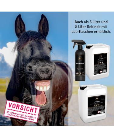 Chevalis Insect Protection Horse Spray Bottle - 3 x 500ml Empty Bottles with Essential Oils & Geraniol - Effective Against Flies Mosquitoes & Ticks - Buy Online on SooperMarket.com