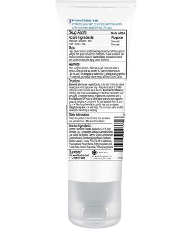 Blue Lizard Sensitive Face Mineral Sunscreen SPF 30+ with Hyaluronic Acid - Fragrance Free - 1.7 oz - Buy Online on SooperMarket.com