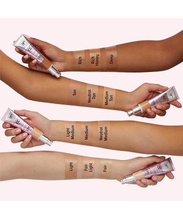 IT Cosmetics CC+ Cream Illumination Neutral Tan - Full-Coverage Foundation with SPF 50+ - 1.08 fl oz - Buy Online on SooperMarket.com