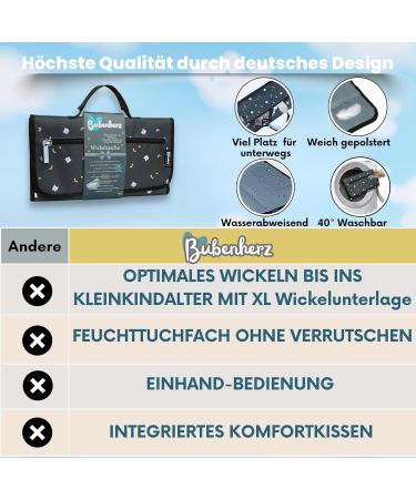 Buy Bubenherz XL Diaper Pocket | Comfort Hygiene Wrap & Non-Slip Wet Cloth | Diaper Bag Organizer for All Sizes - Greybear - Buy Online on SooperMarket.com