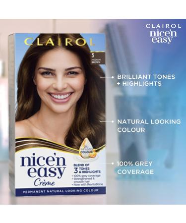 Clairol Nice'n Easy Cr me 4RB Dark Reddish Brown Permanent Hair Dye - Oil Infused Formula - Buy Online on SooperMarket.com