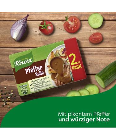 Knorr Pepper Sauce - Spicy Pepper Sauce Without Flavor Enhancers | 18x 2 Pack (46g) - International Shipping Available - Buy Online on SooperMarket.com